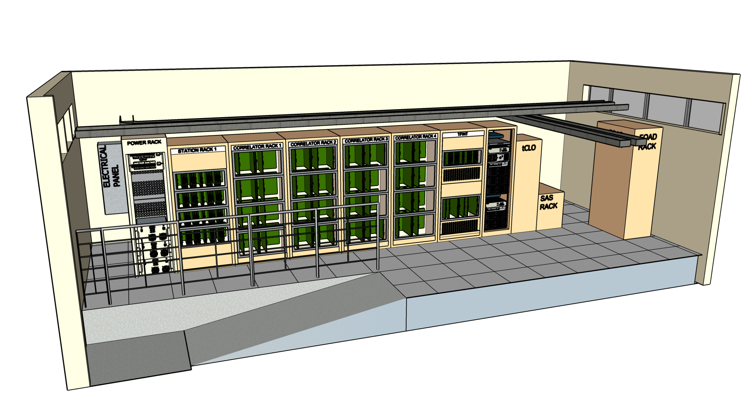 services-03 3D design of the new ALMA hardware in the loop project.