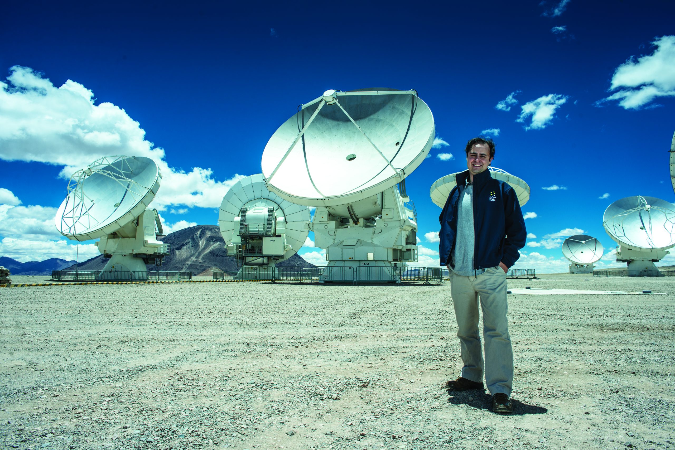 gallery-3 With one of the ALMA antennas. Shots taken for CORFO recognition for a successful career and an example for English-learning professionals.